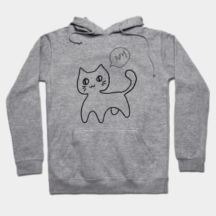 Cute cat sketch Hoodie